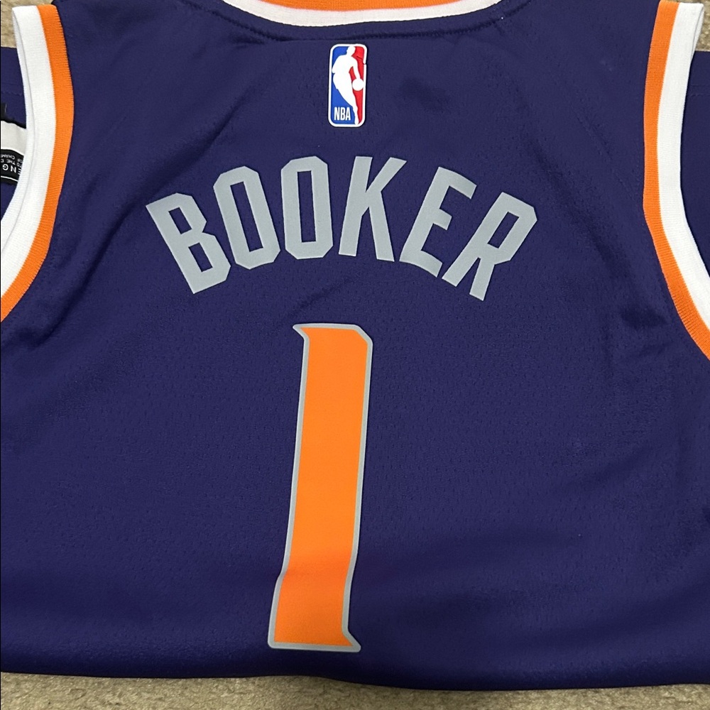 Nike Purple and Orange Basketball Jersey
